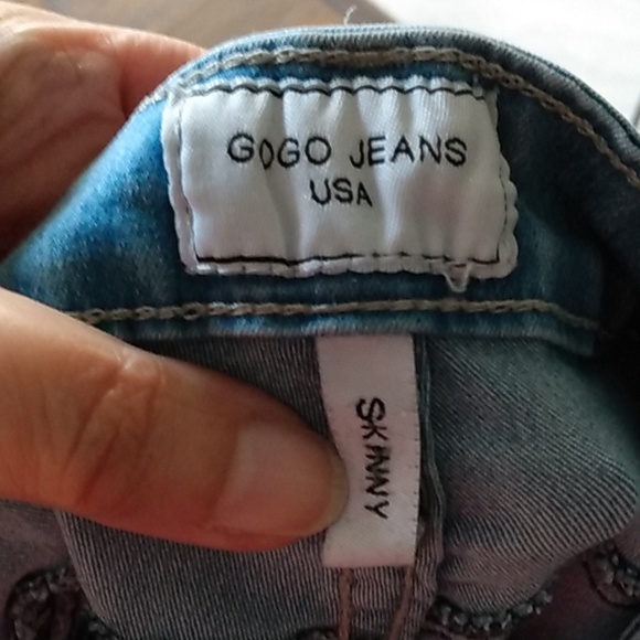 Skinny Stretch  Blue Jeans 13 Juniors 10/12 Women - Picture 7 of 9